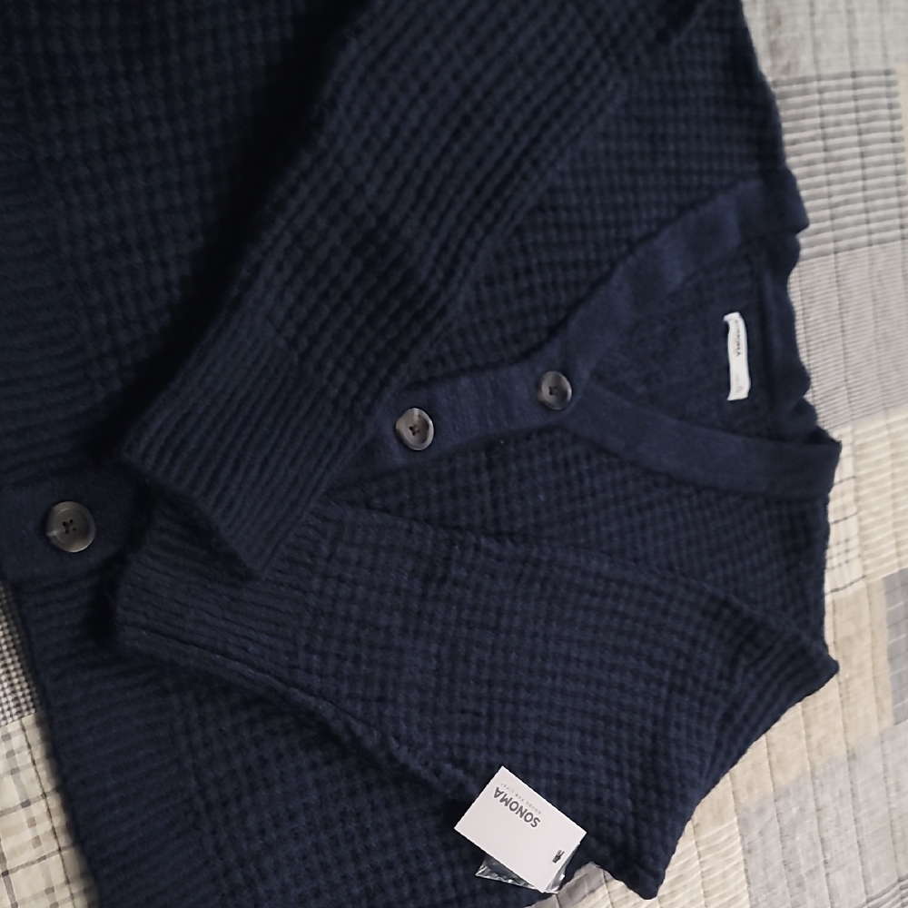 3/$20 NWT Sonoma Womens XL Dark Blue Knit Cardigan